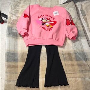 Old Navy Pink and Black Kids Matching Set